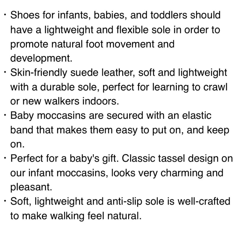 🚨BOGO FREE New Infant Baby Soft Sole Moccasins with Tassels